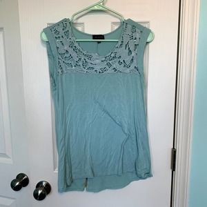 The‎ Limited Women's Size Extra Small Light Blue Lace Tank Top